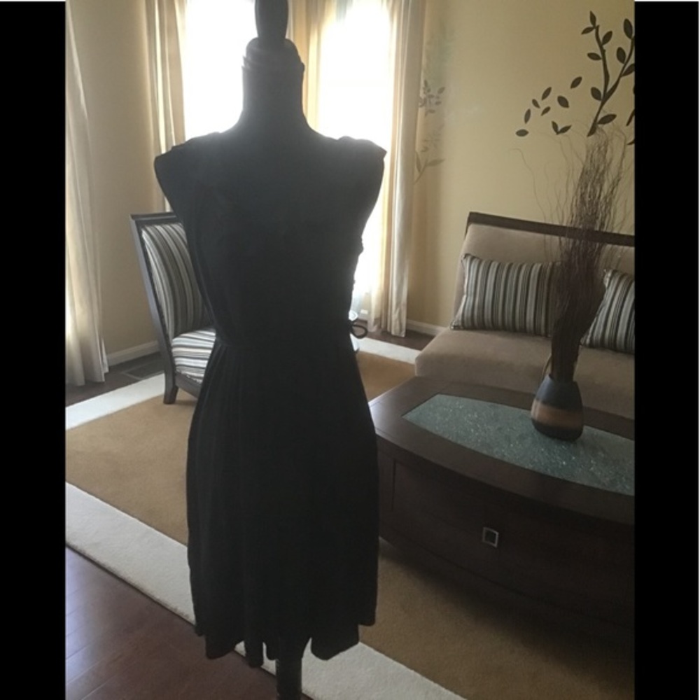 Black Swing Wrap Dress